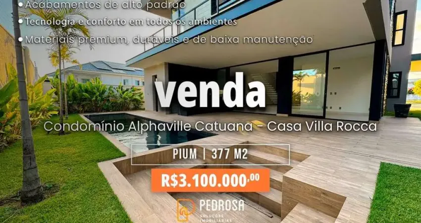 Casa Duplex Alphaville | 377m2 | 4 suítes | Área Gourmet | Piscina