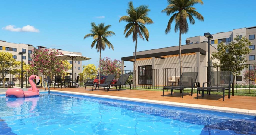 APARTAMENTO NO VILA NOVA | ENTRADA EM 60X | 02 QUARTOS | CONDOMÍNIO COMPLETO