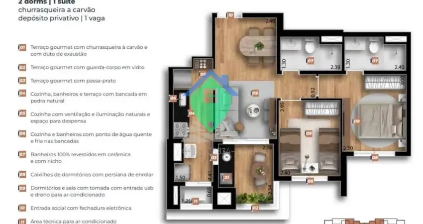 Apartamento 58m² à venda por 580.000,00 no Vila Yara, Osasco, SP