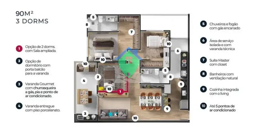 Apartamento 90m² à venda por R$680.000,00 na Vila Independência em Sorocaba, SP