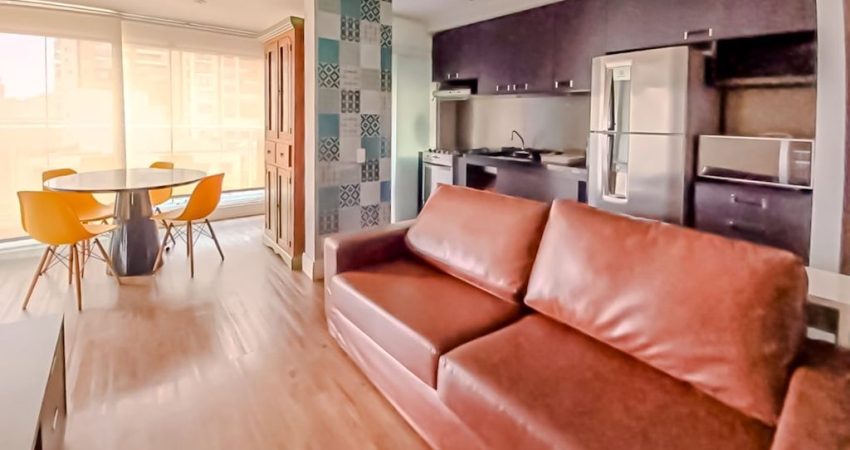 Lindo Apto mobiliado, andar alto,prédio com lazer completo na R. Bela Cintra