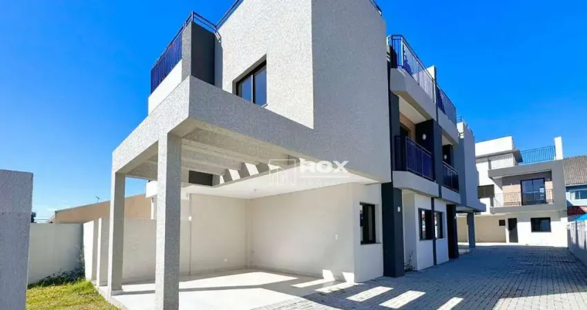 Sobrado com quintal, 3 quartos à venda, 126 m² por R$ 770.000 - Santa Felicidade - Curitiba/PR
