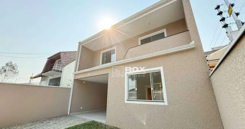 Sobrado com 3 quartos à venda, 131 m² por r$ 598.000 - abranches - curitiba/pr