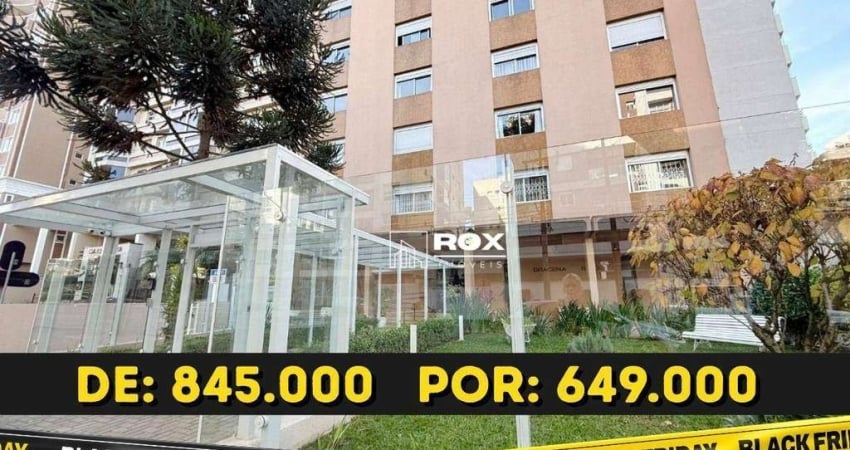 Apartamento amplo, com 3 quartos à venda - bigorrilho - curitiba/pr