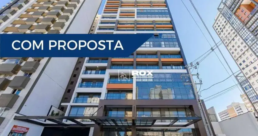 Apartamento studio, porteira fechada com 1 quarto à venda, 21 m² - centro, curitiba/pr