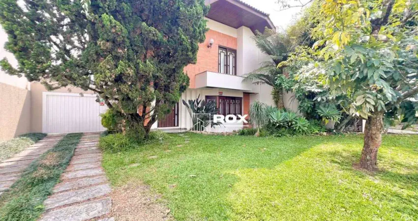 Casa de alto padrão com 4 suítes, espaço gourmet e amplo quintal à venda, por r$ 1.750.000 - são braz, curitiba/pr