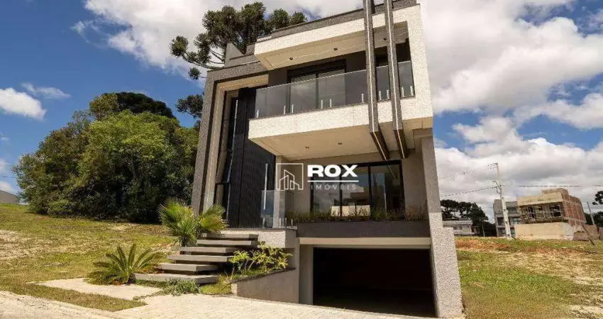 Casa de alto padrão com 3 suites, amplo quintal em condomínio fechado à venda - costeira, são josé dos pinhais/pr