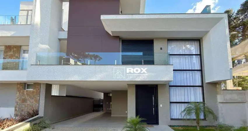 Casa mobiliada, 3 suítes em condomínio próximo ao parque barigui - curitiba/pr