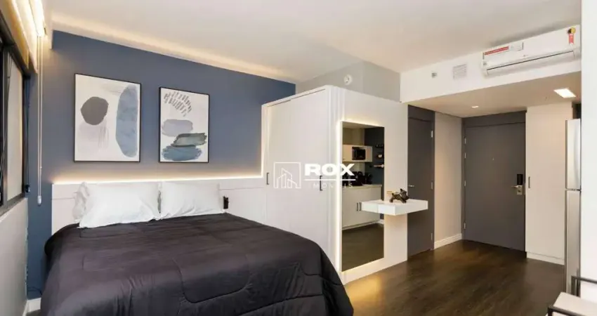 Studio de porteira fechada com 1 quarto à venda, 28 m² por r$ 550.000 - água verde, curitiba/pr