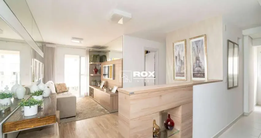 Apartamento mobiliado com 3 quartos à venda, 70 m² por r$ 650.000 - capão raso, curitiba/pr