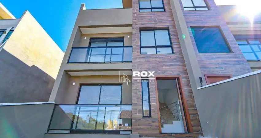 Sobrado triplex, frente de rua com 3 suítes para alugar por r$ 7.900/mês - tingui, curitiba/pr