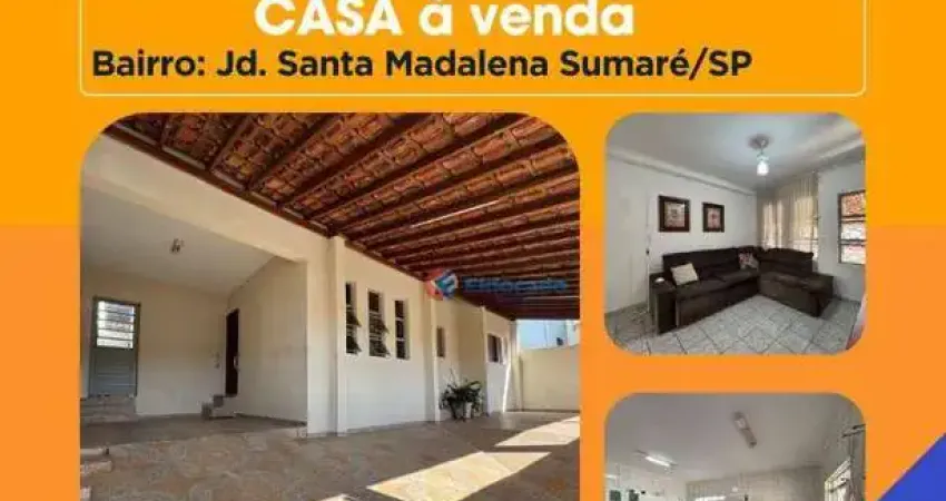 Ofertão do imóvel: casa com 3 quartos à venda, jardim santa madalena - sumaré/sp