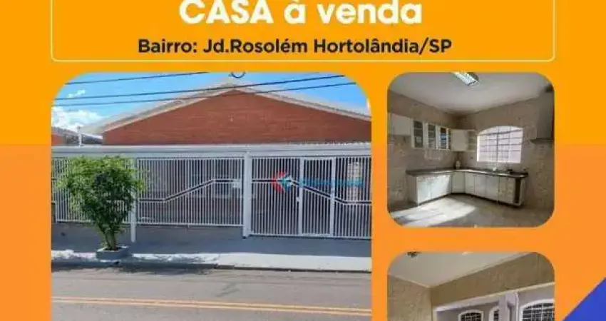 Ofertão do imóvel: casa com 3 quartos à venda - jardim rosolém - hortolândia/sp