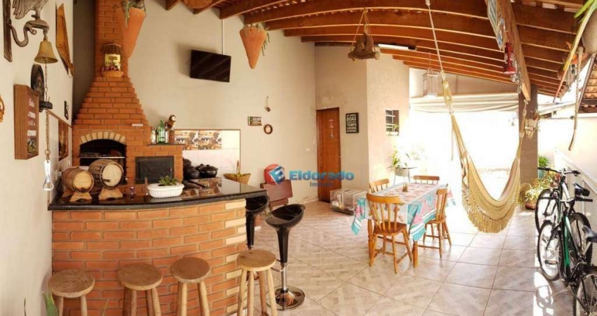 Casa com 3 dormitórios à venda, 155 m² por R$ 600.000,00 - Jardim Calegari (Nova Veneza) - Sumaré/SP