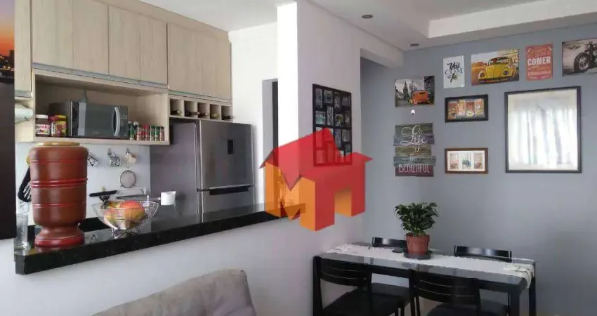 Apartamento com 2 dormitórios à venda, 50 m² por R$ 190.000,00 - Chácara Letônia - Americana/SP