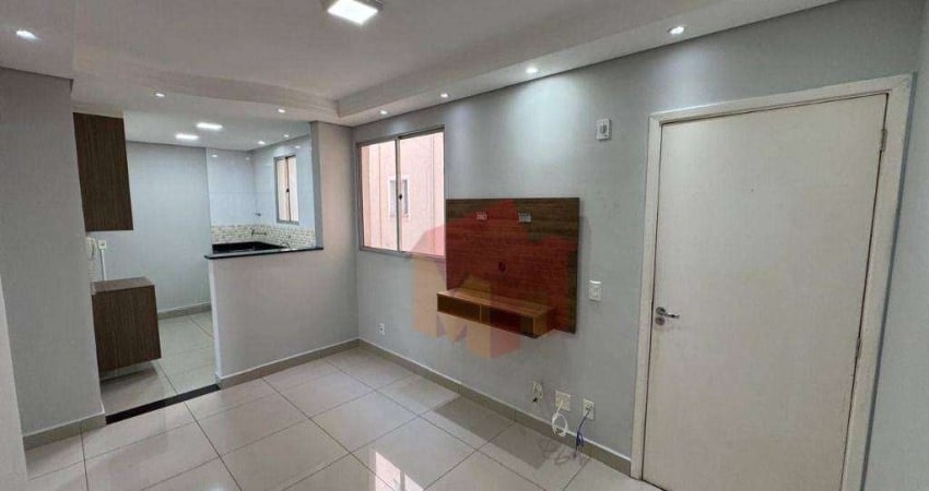 Apartamento com 2 dormitórios, 60 m² - venda por R$ 200.000,00 ou aluguel por R$ 1.425,00/mês - Jardim Recanto - Americana/SP