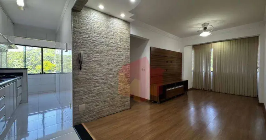 Apartamento com 2 dormitórios para alugar, 60 m² por r$ 2.070,00/mês - loteamento industrial machadinho - americana/sp