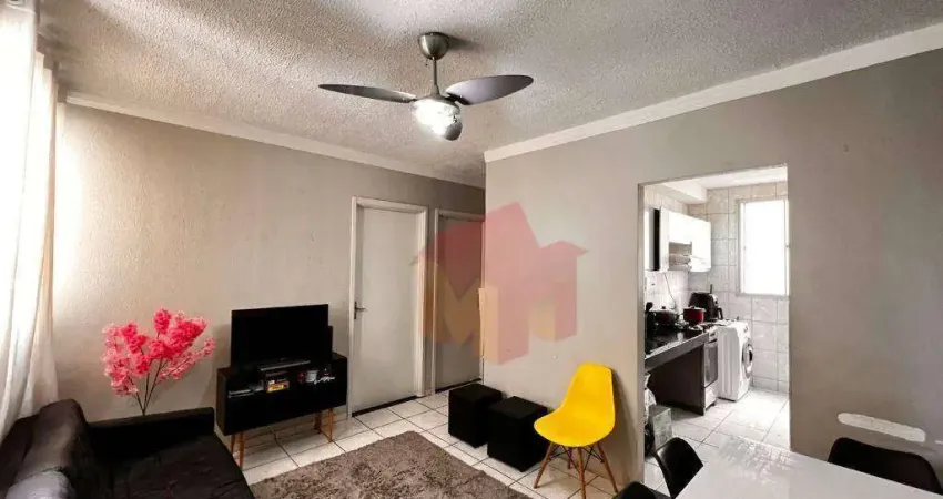 Apartamento com 2 dormitórios à venda, 48 m² por r$ 125.000,00 - parque residencial do lago - santa bárbara d'oeste/sp