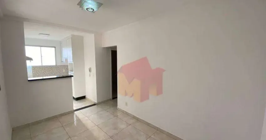Apartamento com 2 dormitórios para alugar, 60 m² por r$ 1.330,00/mês - jardim recanto - americana/sp