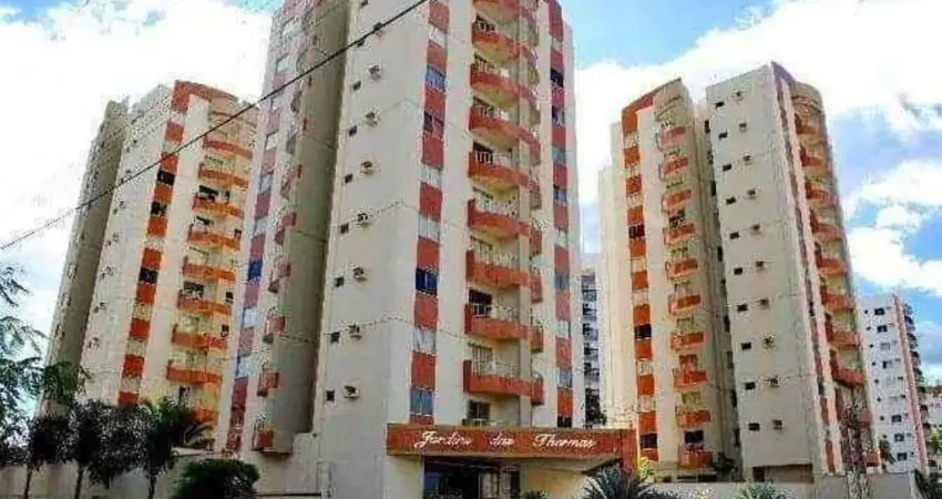 Oportunidade apartamento 1/4 mobiliado cond jardins das termas bairro turista - caldas novas