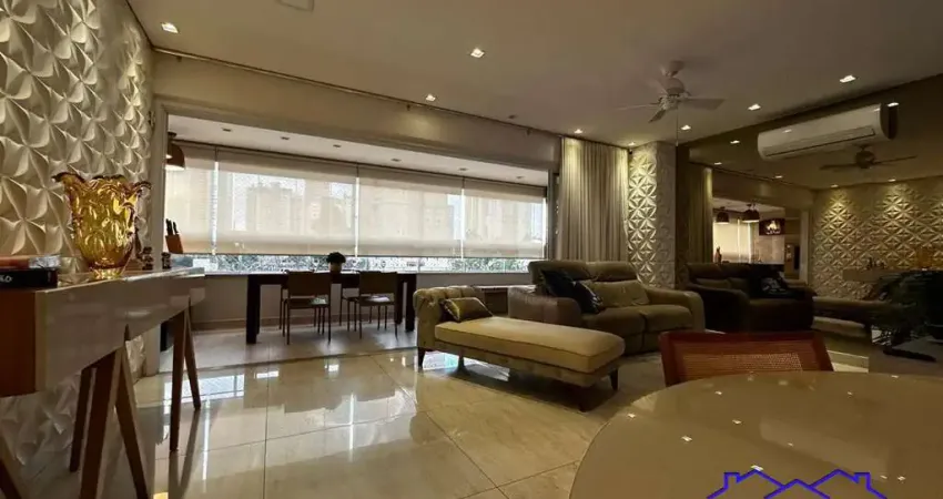 Montado e completo Apartamento à venda no Setor Bueno, Goiânia-GO, com 3 suítes e 146m² de área, 2 vagas de garagem.