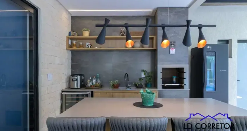 Casa de luxo no Portal do Sol Golfe Green em Goiânia-GO: 4 suítes, área gourmet e 233,60 m² de área. Invista no Goiânia Golfe Clube!