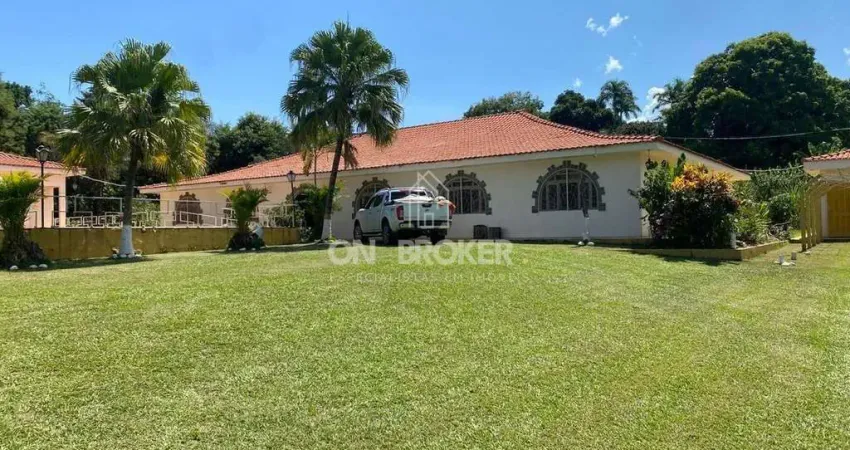 Linda casa campo at 4000m2, ac 376me, 4 dorm. 2 suítes, piscina, salas amplas, sauna seca, churras., pomar, ar. verde em meio à natureza.