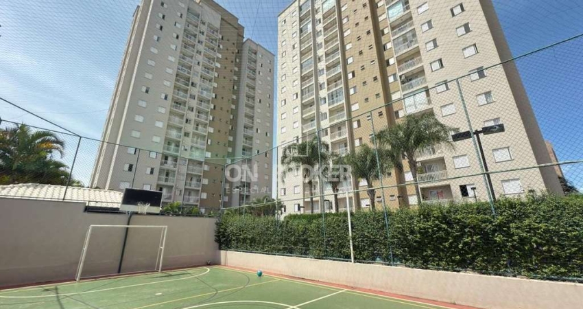 Apto 86 m2, 3 dorm. 1 suíte, 1 vaga - Res. Altos do S. Bernardo -  Campinas, com arm. planejados 1º andar.