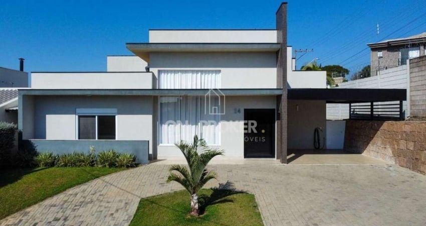 Casa com 3 dormitórios à venda, 200 m² por R$ 1.850.000,00 - Condomínio Tabapuã - Valinhos/SP