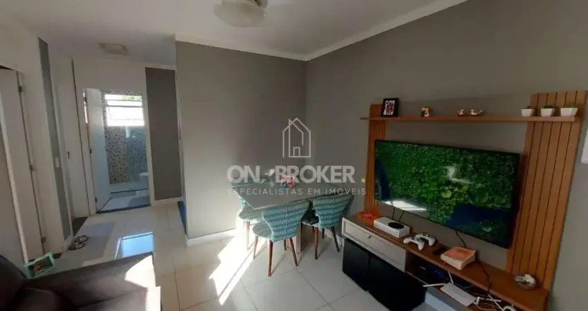 Apto. 2 dorm, sala cozinha e banheiro, área de serviço. armários cozinha e quartos, chuveiro a gás e 1 vaga coberta. jd. do lago ii campinas