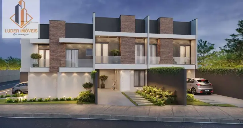 Sobrado novo em construção no bairro fazendinha, curitiba.