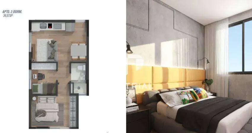 Apartamento com 2 quartos à venda na Rua Benjamin Constant, 33, Centro, Curitiba