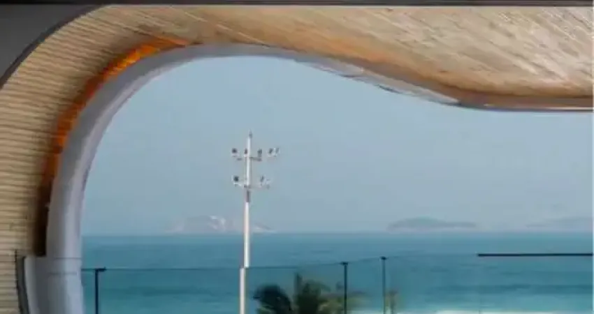 Apartamento raro, lâmina, no Edifício mais moderno e luxuoso da Praia do Leblon, 284m², 4 suítes, Portaria Blindada, Vista Mar.