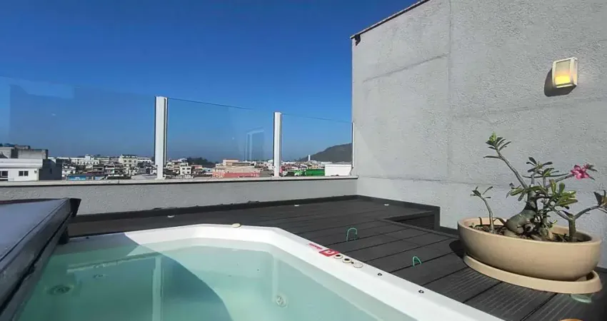 Reformada cobertura dúplex 161 m² com terraço gourmet, piscina e vista pedra do pontal – rua genaro de carvalho, recreio