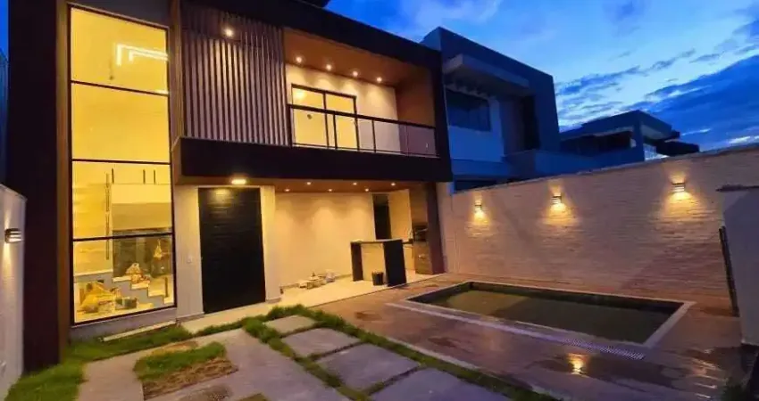 Casa contemporânea de 3 suítes no condomínio advanced, vargem pequena - rj