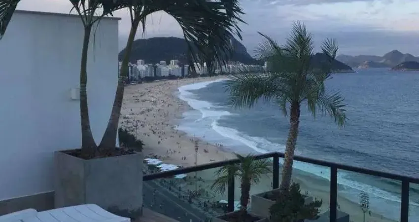 Cobertura frente mar, avenida atlântica, 400m², 4 quartos, 3 vagas - copacabana