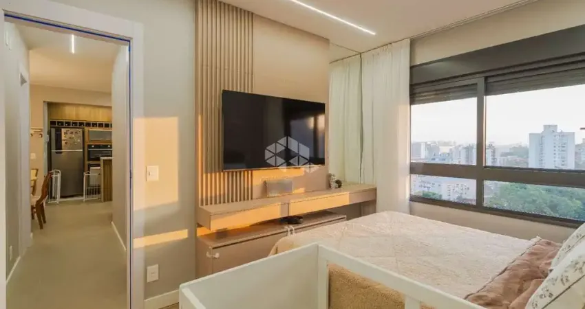 Apartamento 2 dormitórios (1 suíte) - totalmente mobiliado - 2 vagas cobertas - infraestrutura completa