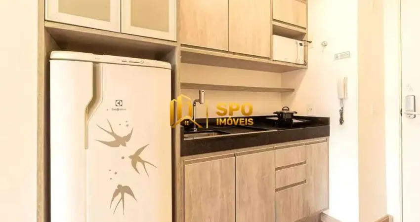 Studio Mobiliado á venda com 24 metros , 1 quarto e 1 vaga de garagem-  Brooklin- São Paulo
