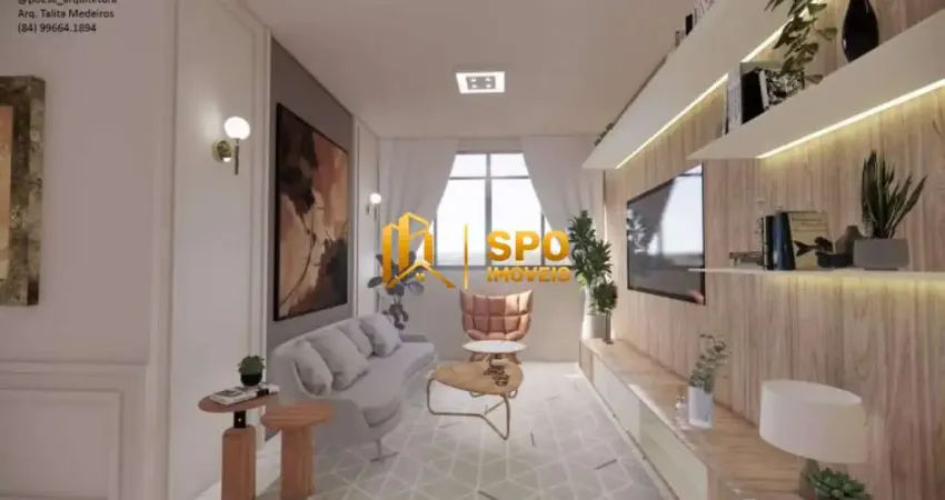 Apartamento a venda  com 2 dormitórios + 1 de serviço, 2 banheiros (social e serviço), sala 2 ambien