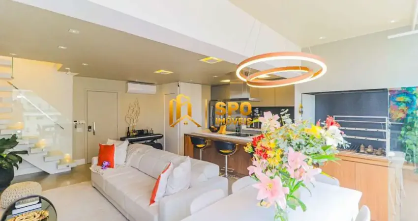 Cond cube. apto mobiliado a venda e locação, com 100 metros 1 suite e 2 vagas no campo belo