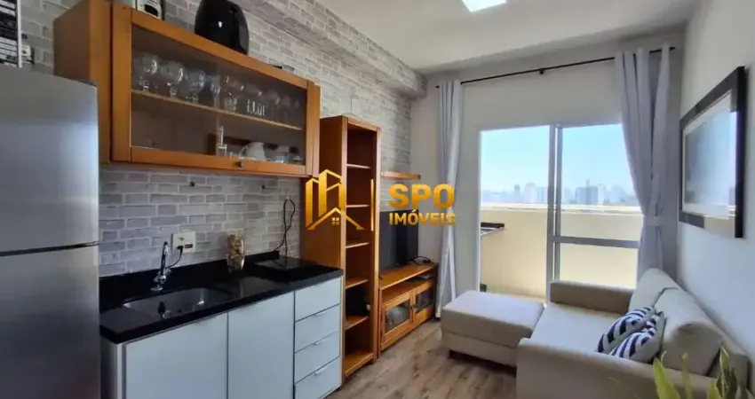 Studio mobiliado à venda no alto da boa vista, 30 metros, vaga, lazer