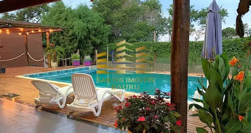 Chácara com 3 dormitórios sendo um suíte - vale do igapó - bauru/sp.