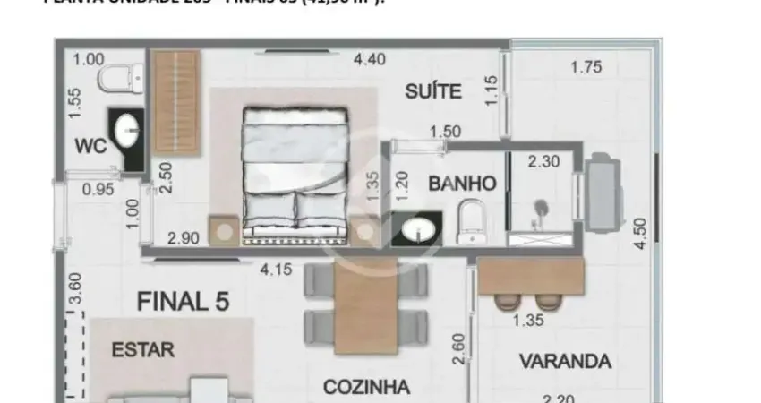 Apartamento lançamento nas toninhas com 01 suíte + lavabo. codigo: 152857