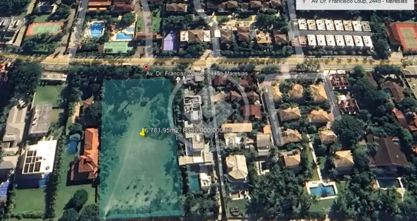 Terreno à venda na Avenida Doutor Francisco Loup, 2445, Maresias, São Sebastião