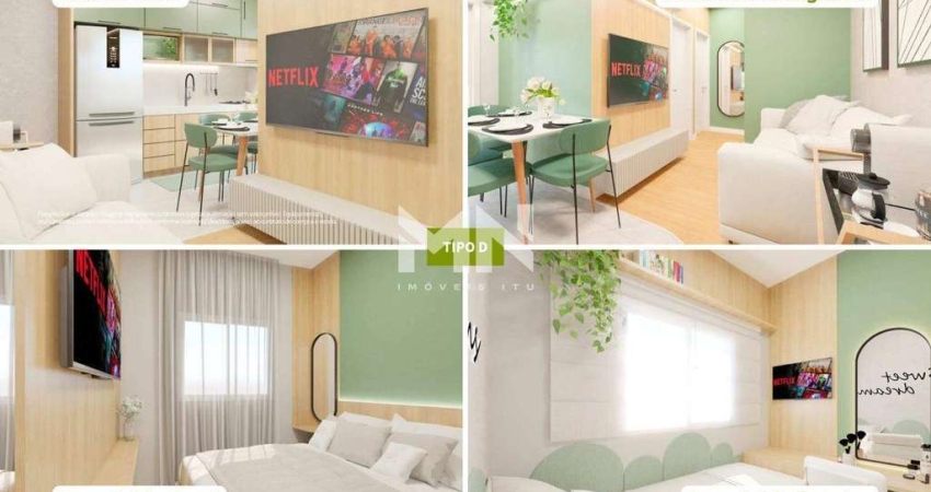 Apartamento na planta à venda, 2 quartos, 1 suíte, 1 vaga, Caguassu - Sorocaba/SP