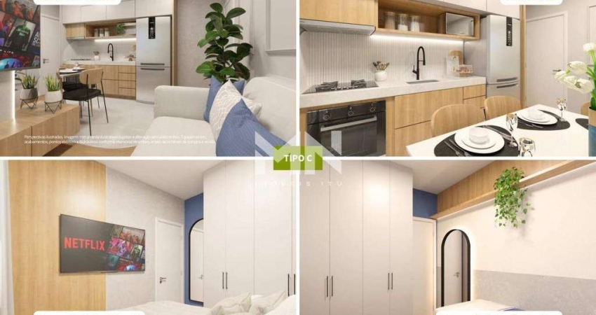 Apartamento na planta à venda, 2 quartos, 1 vaga, Caguassu - Sorocaba/SP