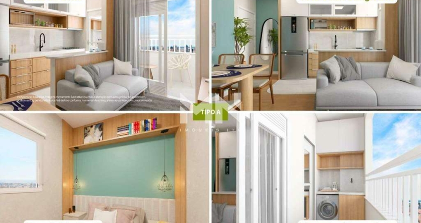 Apartamento na planta à venda, 2 quartos, 1 vaga, Caguassu - Sorocaba/SP