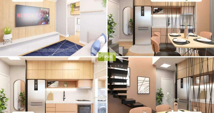 Apartamento na planta à venda, 2 quartos, 1 suíte, 1 vaga, Caguassu - Sorocaba/SP