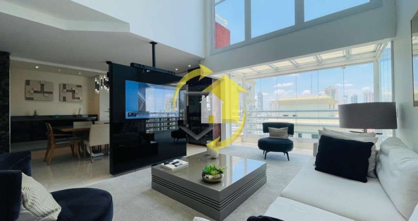 COBERTURA TRIPLEX ESPETACULAR - 290 M² - 3 SUÍTES - 4 VAGAS - ÁREA GOURMET PRIVATIVA