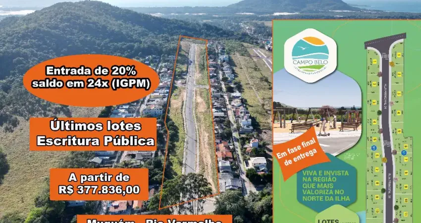 Terrenos com escritura pública e viabilidade no norte da ilha